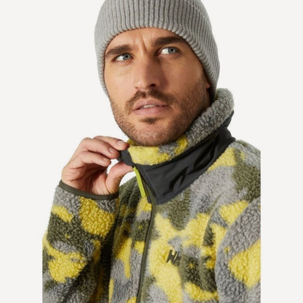 Куртка флис HH Man Panorama Printed Pile (Мужской; M; Bright Moss Woodland Camo)